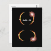 Carte Postale Total Solar Eclipse 8th April 2024 (Devant / Derrière)