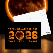 Carte Postale Total Solar Eclipse August 12 2026