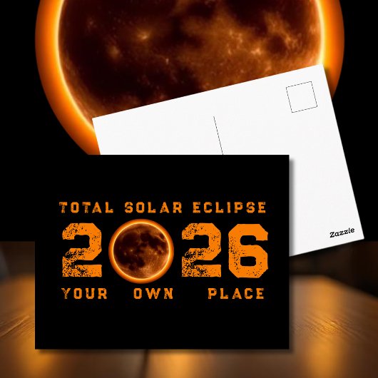 Carte Postale Total Solar Eclipse August 12 2026