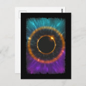 Carte Postale Total Solar Eclipse Colors 8th April 2024 (Devant / Derrière)