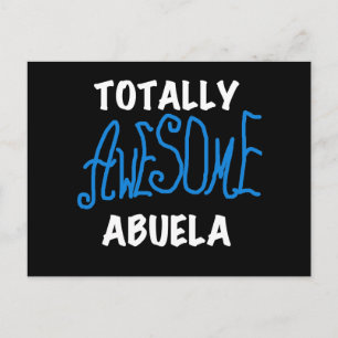 Carte Postale Totalement génial Abuela Blue Tshirts et cadeaux