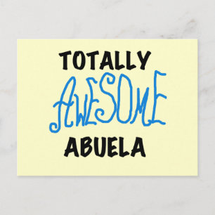 Carte Postale Totalement génial Abuela Blue Tshirts et GIfts