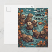 Carte Postale Totalement loutre (Devant / Derrière)