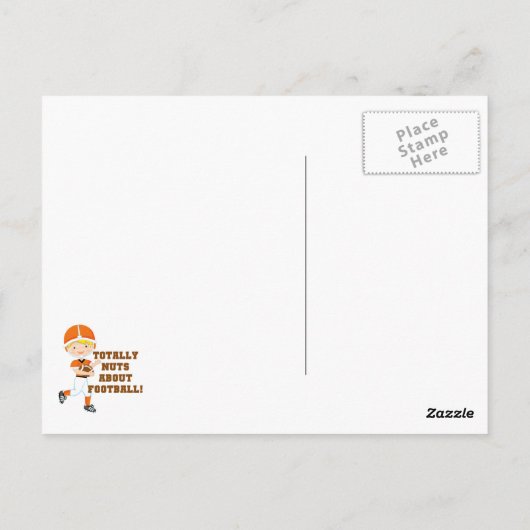 Carte Postale Totalement Nez Sur Le Football (Dos)