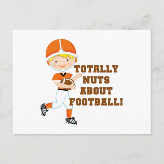 Carte Postale Totalement Nez Sur Le Football (Devant)