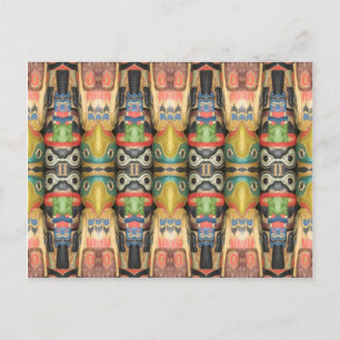 Carte Postale Totem Art du Nord-Ouest