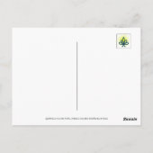 Carte Postale Totem corbeau, Corvid d'oiseaux noirs (Dos)