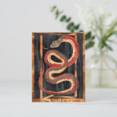 Carte Postale Totem du serpent – Symbole déco transformatif (Debout devant)