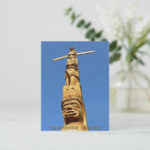 Carte postale Totem Poteau Souvenir de Vancouver P (Debout devant)