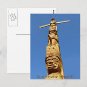 Carte postale Totem Poteau Souvenir de Vancouver P (Devant / Derrière)