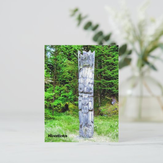 Carte Postale Totempole à Ninstints (Debout devant)