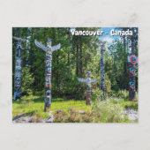 Carte Postale Totems dans le parc Stanley, Vancouver Canada (Devant)
