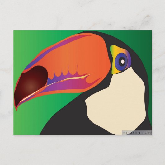 CARTE POSTALE TOUCAN (Devant)