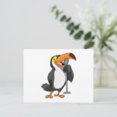 Carte Postale Toucan at Music with Microphone (Debout devant)