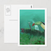 Carte Postale Toucan dans la forêt tropicale (Devant / Derrière)