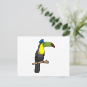 Carte Postale Toucan en policier (Debout devant)