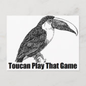 Carte Postale Toucan Joue Ce Jeu (Devant)