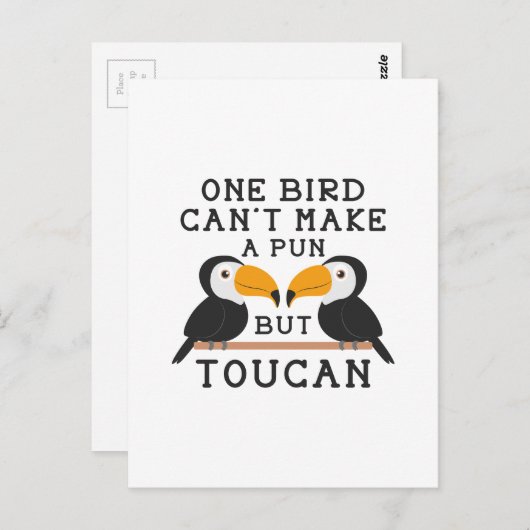 Carte Postale Toucan Pun (Devant / Derrière)