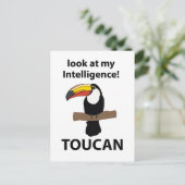 Carte Postale Toucan tropical drôle (Debout devant)