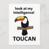 Carte Postale Toucan tropical drôle (Devant)