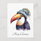 Carte Postale Toucan Winter Vibes, personnalisation (Devant)