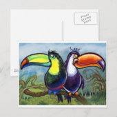 Carte Postale Toucans (Devant / Derrière)