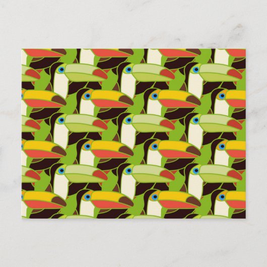 Carte Postale Toucans colorés 2 (Devant)