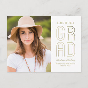 Carte postale Touch of Class Graduation Faire-part