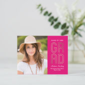 Carte postale Touch of Class Graduation Faire-part (Debout devant)