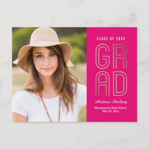 Carte postale Touch of Class Graduation Faire-part