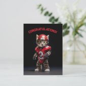 Carte Postale Touchdown Chatounet (Debout devant)