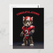 Carte Postale Touchdown Chatounet (Devant / Derrière)