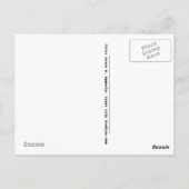 Carte Postale "Touche d'Humour" Massage à main / Comique de chat (Dos)