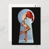 Carte Postale Touche du clavier vers le haut (Devant / Derrière)