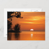 Carte Postale Touche West Florida Sunset (Devant / Derrière)