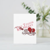 Carte Postale Toucher - manquer un design de chemise (Debout devant)