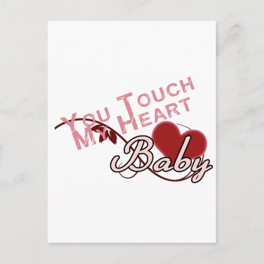 Carte Postale Toucher - manquer un design de chemise (Devant)