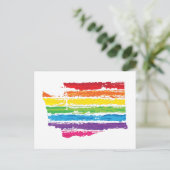 Carte Postale touches de couleurs de washington (Debout devant)