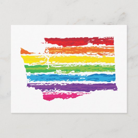 Carte Postale touches de couleurs de washington (Devant)