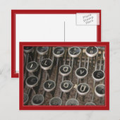 Carte Postale Touches de machine à écrire "Je t'aime" (Devant / Derrière)
