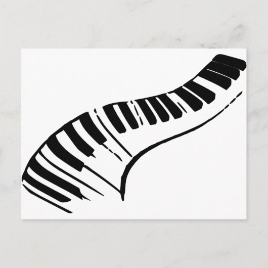 Carte Postale Touches de piano (Devant)
