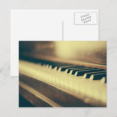 Carte Postale Touches de piano (Devant / Derrière)