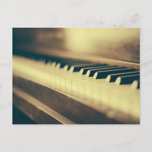 Carte Postale Touches de piano (Devant)