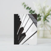 Carte Postale Touches de piano B&W (Debout devant)