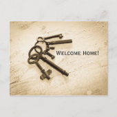 Carte Postale Touches de squelette d'antiquité désespérées sur l (Devant)