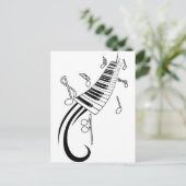 Carte Postale Touches musicales (Debout devant)