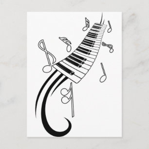 Carte Postale Touches musicales