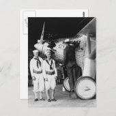 Carte Postale Touching Up Spirit of St Louis : 1927 (Devant / Derrière)