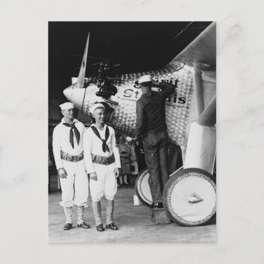 Carte Postale Touching Up Spirit of St Louis : 1927 (Devant)