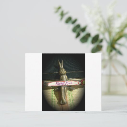 Carte Postale Toujours Aimer Inspirational Rabbit Art Design d'i (Debout devant)
